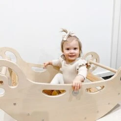 Boat Rocker And Wooden Climber -Baby Products Store THE BOAT ROCKER scaled 1