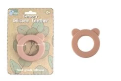 Baby|Sensory Silicone Bear Teether|Pink -Baby Products Store THE PINK BEAR TEETHER scaled 1