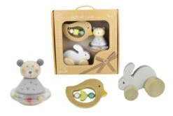 CALM & BREEZY BABY GIFT SET BUNNY BIRD BEAR 3PCS -Baby Products Store THE SET scaled 1