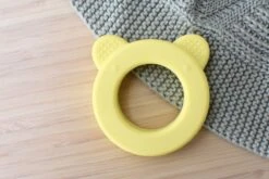 Baby|Sensory Silicone Bear Teether|Yellow