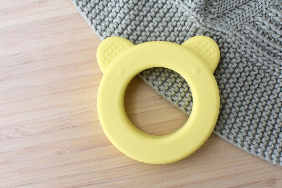 Baby|Sensory Silicone Bear Teether|Yellow 1 Baby|Sensory Silicone Bear Teether|Yellow