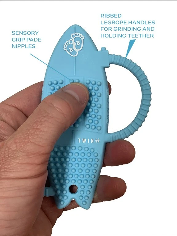 Baby Teether| Surfboard Teething Toy With Leg Rope Handles By Baby Boards 3 Baby Teether| Surfboard Teething Toy With Leg Rope Handles By Baby Boards - Image 3