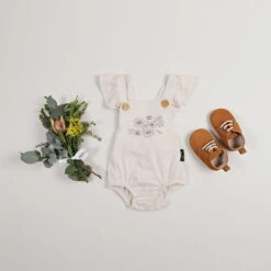 Floral Print Flutter Playsuit