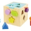 SHAPE SORTER By Tooky Toy| 12 Wooden Blocks