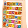 ALPHABET BLOCKS ABACUS NATURAL By Tooky Toys
