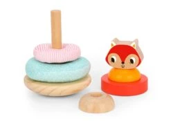 FOX STACKING TOWER By Tooky Toy -Baby Products Store UNSTACKED TOWER