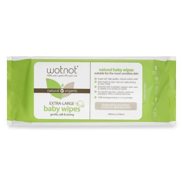 Wotnot Natural Baby Wipes X 70 Pack| Bulk Bundle X 12 1 Wotnot Natural Baby Wipes X 70 Pack| Bulk Bundle X 12