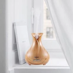 Electric Aroma Diffuser – Light Wood| Devanti 400ml 4 In 1