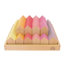 Coloured Wooden Houses| By Euca| Solid Beechwood -Baby Products Store Wooden Houses