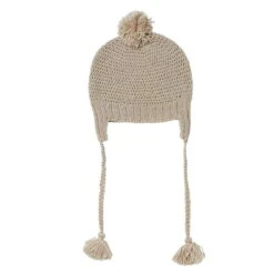Pure Woool Acorn London Beanie – Oatmeal In Size X-Small