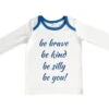 Organic Cotton Long Sleeve Baby T-Shirt – BE BRAVE NAVY
