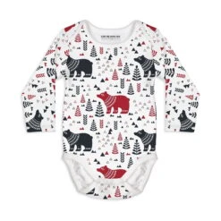 Long Sleeve Baby Bodysuit BEAR WITH ME