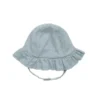 Petit Bamboo Haze Blue Muslin Sun Hat