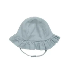 Petit Bamboo Haze Blue Muslin Sun Hat