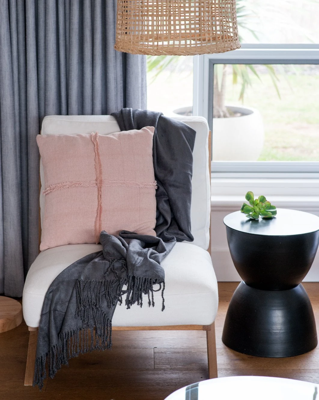 Bamboo Throws – Charcoal 1 Bamboo Throws – Charcoal