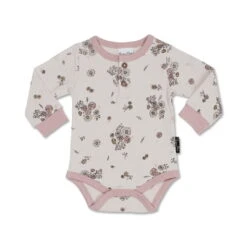 Vintage Floral Henley Onesie