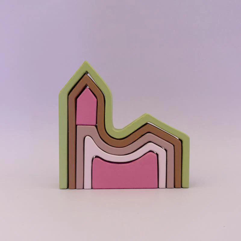 Block Set| Forest Stacking Home| By Euca Toys 2 Block Set| Forest Stacking Home| By Euca Toys - Image 2