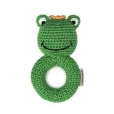 Frog Crocheted Rattle Ring
