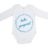 Organic Cotton Long Sleeve Bodysuit – HELLO GORGEOUS BLUE