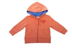 Minifin Girls Zip Hoodie – Peach