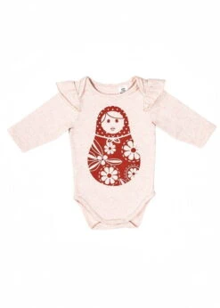 Minifin Long Sleeve Bodysuit – Babushka Doll