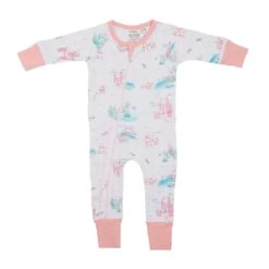 Organic Zip Romper – Springtime Dream