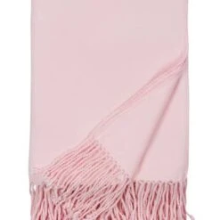 Organic Bamboo Throw Rug In Rose Dust