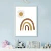 Boho Rainbow And Sun|Nursery Art| Unframed|Hahnemuhle Photo Cotton Rag 308gsm