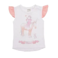 Organic Cotton Short Sleeve Baby T-Shirt – Springtime Princess