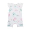 Organic Cotton Flutter Sleeve Summer Growsuit – Springtime Dream