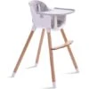 JOY BABY Amelia 2-in-1 Timber Highchair – Grey