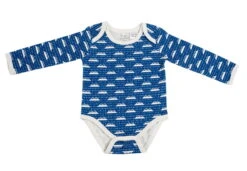 Organic Cotton Long Sleeve Bodysuit – SNOW MOUNTAIN NAVY