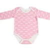 Organic Cotton Long Sleeve Bodysuit – SNOW MOUNTAIN CANDYPINK