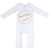 Organic Cotton Baby Growsuit – SPARKLING NEW GOLD