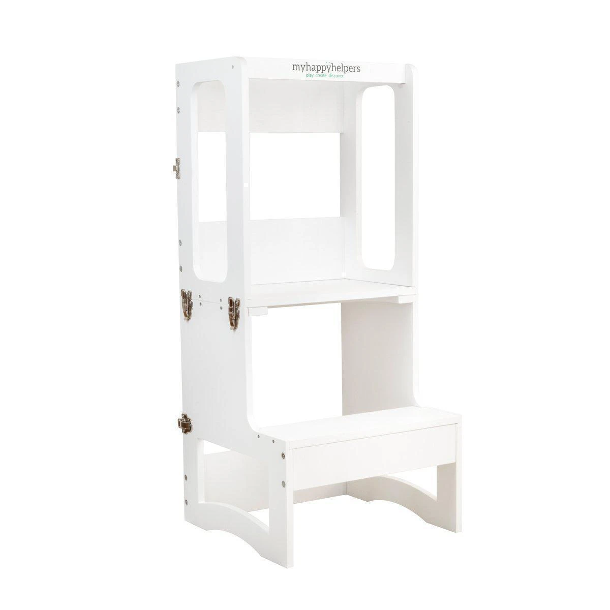 TAVOLO Ll – Convertible Learning Tower| Varnished Birch And White| White| White And Walnut| New Grey! 1 TAVOLO Ll – Convertible Learning Tower| Varnished Birch And White| White| White And Walnut| New Grey!
