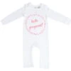 Organic Cotton Baby Growsuit – HELLO GORGEOUS PINK