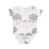 Organic Cotton Short Sleeve Bodysuit – Springtime Garden